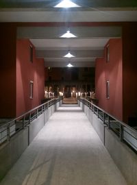 Empty corridor of building