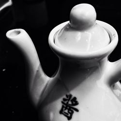 Close-up of food on table