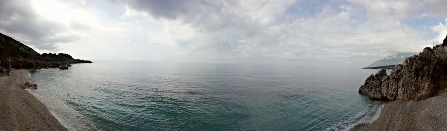 Panoramic view of sea against sky