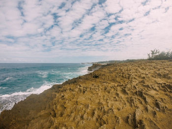 Scenic view of sea against sky