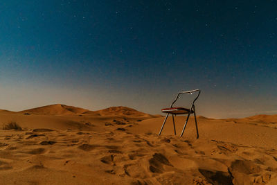 Scenic view of desert against sky