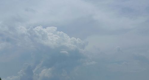 Low angle view of clouds in sky