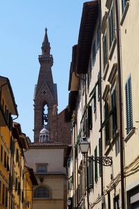 Low angle view of buildings against sky