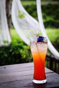 Close-up of drink on table