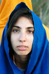 Close-up portrait of woman