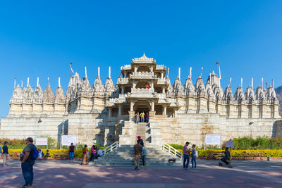 Tourists at a temple