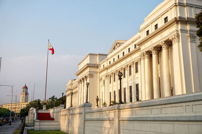 Low angle view of buildings against sky