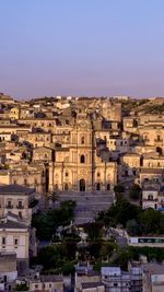 Panoramic view of modica, sicily