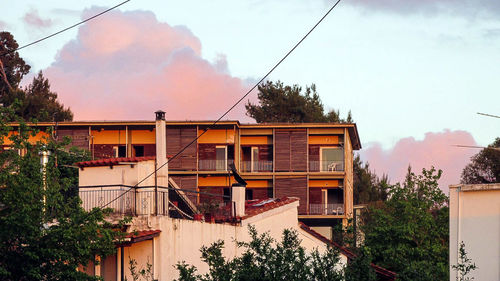 Low angle view of building against sky