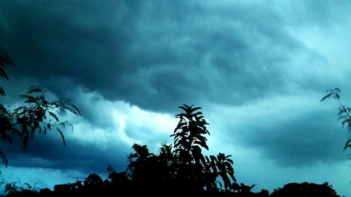 Low angle view of storm clouds in sky