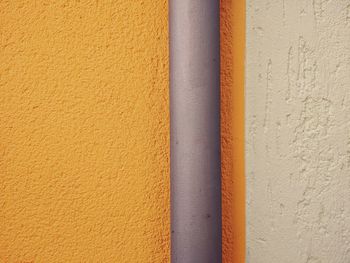 Close-up of yellow wall