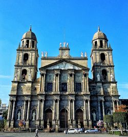 Low angle view of historical building against sky