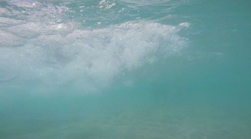 View of sea against blue sky