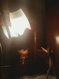 Light painting on wall