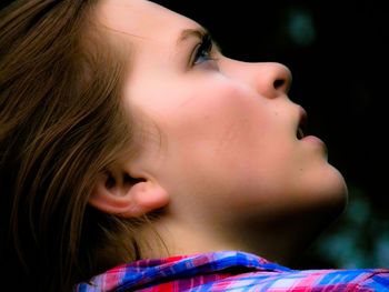 Close-up of young woman