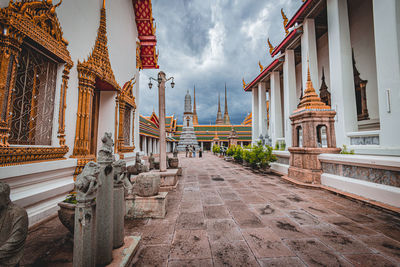 Low angle view of temple