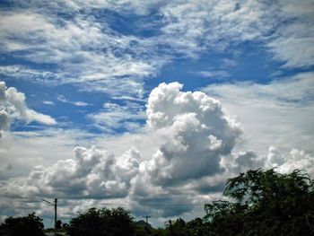 Low angle view of cloudy sky