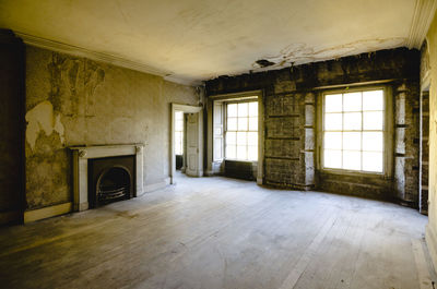 Interior of abandoned house