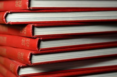 Full frame shot of books