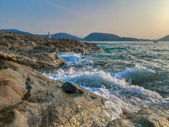 Scenic view of sea against sky