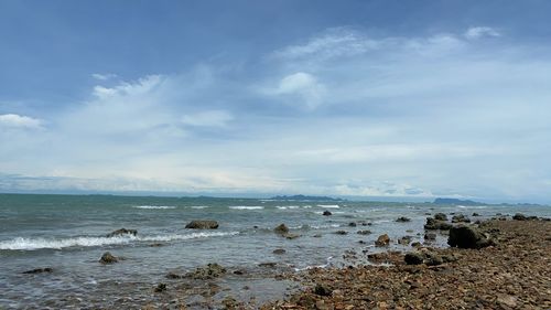 Scenic view of sea against sky