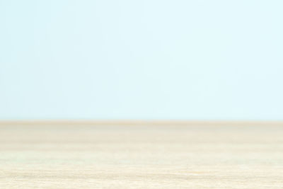 Scenic view of desert against clear sky