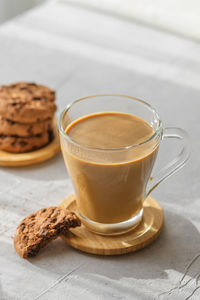 Close-up of coffee on table