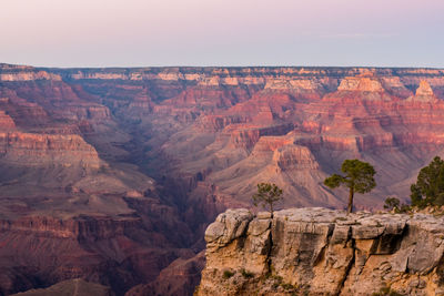 Scenic view of rock formations