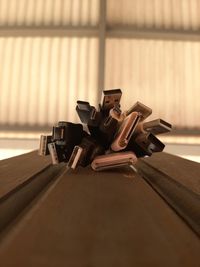 Close-up of chocolate on table