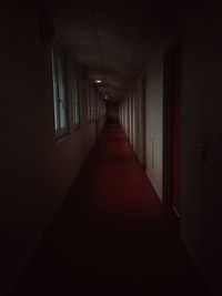 Empty corridor of building