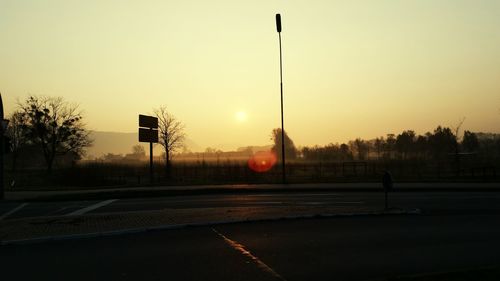 Road at sunset