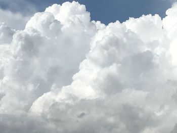 Low angle view of clouds in sky