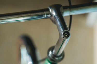 Close-up of faucet