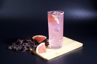 Close-up of drink on table