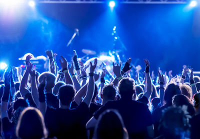 Crowd at music concert