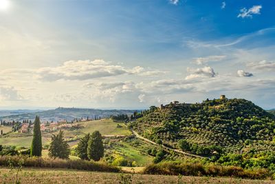 Scenic view of landscape against sky