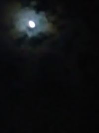 Moon in sky at night