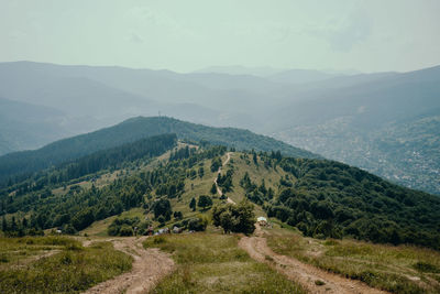 Scenic view of landscape against sky