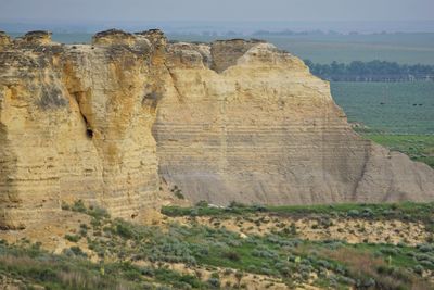 View of rock formations