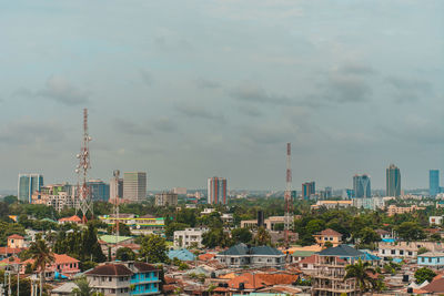 Cityscape against sky