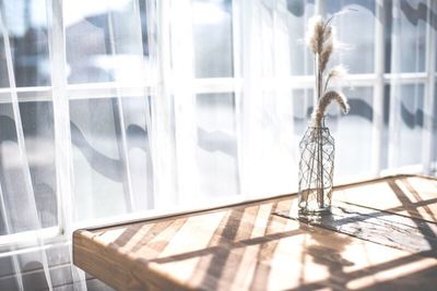 Close-up of vase on table