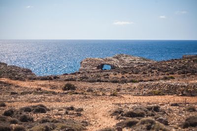 Scenic view of sea against sky