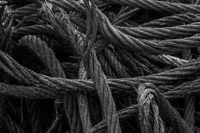 Full frame shot of ropes