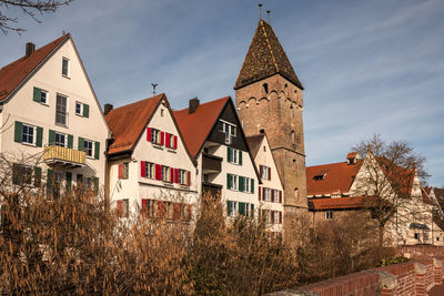 Panoramic view of buildings against sky