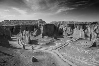 Panoramic view of landscape against sky