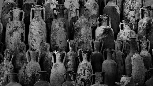 View of statues at cemetery