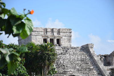 Low angle view of historical building against sky