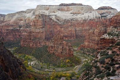 View of rock formations