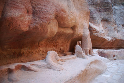 Rock formation in cave