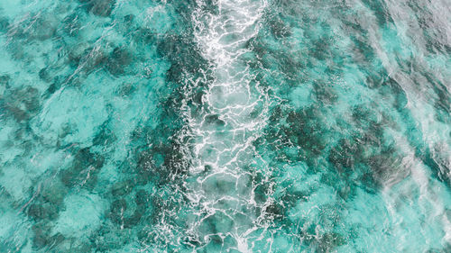 High angle view of swimming pool